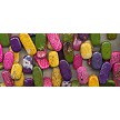 25x14mm Multicolored Gemstone Paddle Drop Pendant Beads 