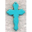 45x30mm Fancy Turquoise Cross Pendant 