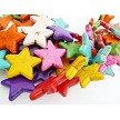 20mm Mulitcolor Magnesite Star Beads 