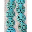 Turquoise Halloween Pumpkin Beads 
