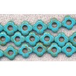 15mm Turquoise Flower Beads 