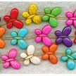 20mm Multicolor Butterfly Beads 