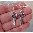 Silver Key Earrings 