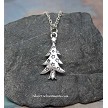 Silver Christmas Tree Necklace 