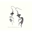 Southwestern Kokopelli Earrings 