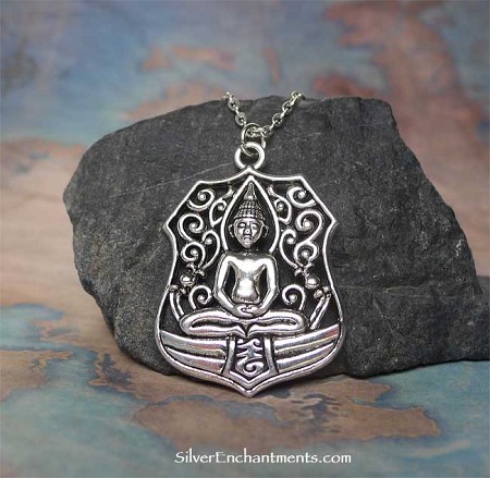 Large Meditation Yogi Yoga Necklace 