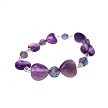 Amethyst Bracelet, Beaded Gemstone Stacker Bracelet 