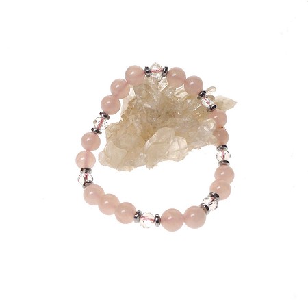 Rose Quartz Stretch Bracelet 
