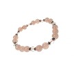 Rose Quartz Stretch Bracelet with Crystals 