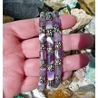 Amethyst Bracelet, Beaded Gemstone Stretch 