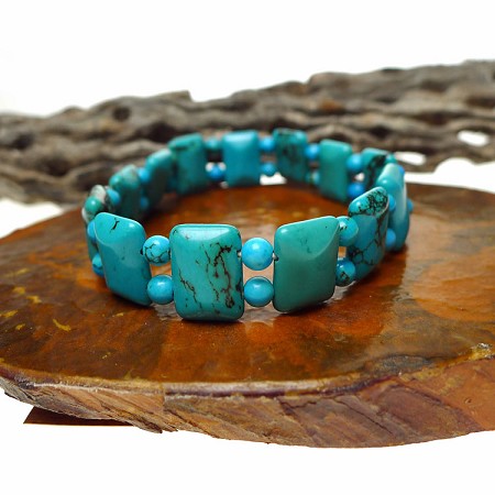 Genuine Turquoise Beaded Bracelet 