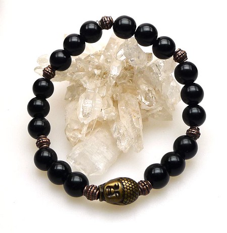 Black Onyx Buddha Bracelet 