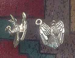 Sterling Silver 3D Raven Charm 