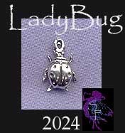 Sterling Silver Ladybug Charm 
