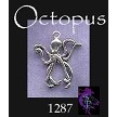 Sterling Silver Octopus Necklace 
