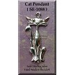 Sterling Silver Cat Pendant 