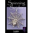 Sterling Silver Spinning Spider in Web Pendant 