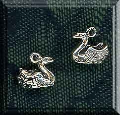 Sterling Silver Swan Charm 