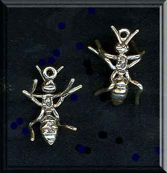 Sterling Silver 3D Ant Charm 
