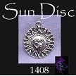 Sterling Silver Sun Medallion Charm 