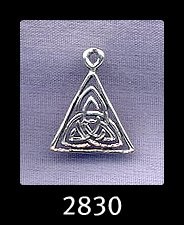 Sterling Silver Double Triquetra Charm 