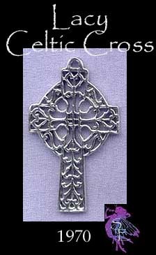 Sterling Silver Filigree Celtic Cross Pendant 