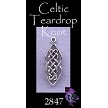 Sterling Silver Celtic Double Teardrop Knot Charm 