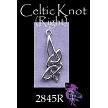 Sterling Silver Celtic Knot Pendant, 27x10mm, Right 