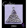 Sterling Silver Celtic Triquetra Pendant or Necklace 