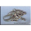 Sterling Silver Fantasy Dragon Necklace 