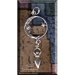 Sterling Silver Moon with Dangling Lunar Goddess Pendant 