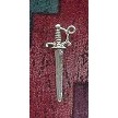 Sterling Silver 3D Sword Charm 