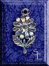 Sterling Silver Daisy Flower Charm 