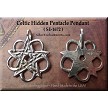 Sterling Silver Bailed Celtic Hidden Pentacle Pendant 