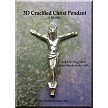 Sterling Silver Crucified Christ Pendant 3D Jesus 