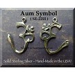 Sterling Silver Om Symbol Charm 