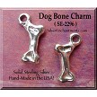 Sterling Silver Dog Bone Charm 