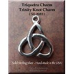 Sterling Silver Triquetra Charm | Trinity Knot Charm 