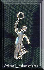 Sterling Silver Ghost Charm 