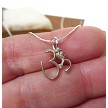 Sterling Silver Om Symbol Necklace 