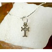 Sterling Silver Small Goth Cross Jewelry 