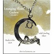 Sterling Silver Lounging Lunar Lady Pendant with 4mm Stone Area 