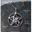 Sterling Silver Dragon Pentacle 