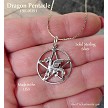 Sterling Silver Dragon Pentacle 