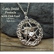 Sterling Silver Celtic Druid Pentacle Pendant 