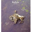 Sterling Silver Bailed Buffalo Pendant 