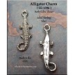 Sterling Silver Alligator Charm 