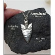 Sterling Silver Arrowhead Pendant 