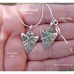 Sterling Silver Arrowhead Pendant - Both Sides Shown 