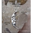 Sterling Silver Moon Charm, Left 